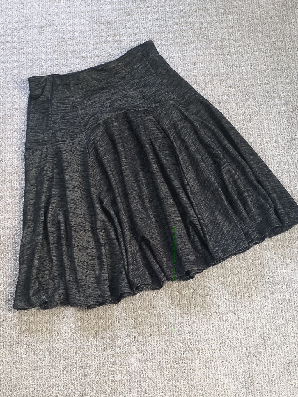 Lovely Paniz Brand Grey Paneled Flouncy Midi Skirt, Size M 🩶